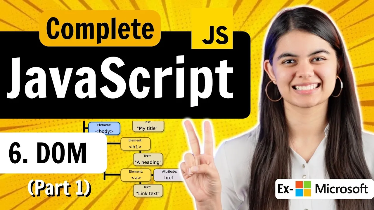 Lecture 6 : DOM - Document Object Model | JavaScript Full Course | Part 1