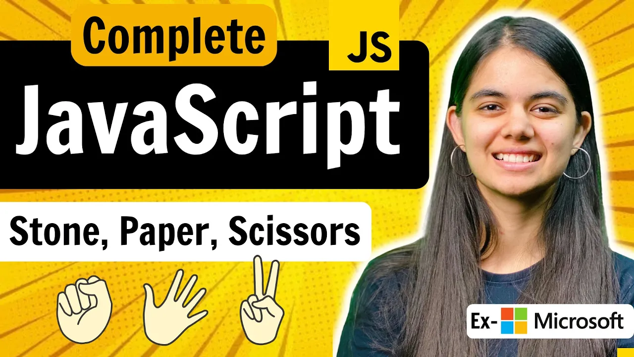 Lecture 10 : MiniProject - Stone, Paper & Scissors Game | JavaScript Full Course