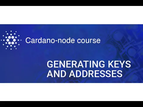 Node Course |  Generate keys and addresses