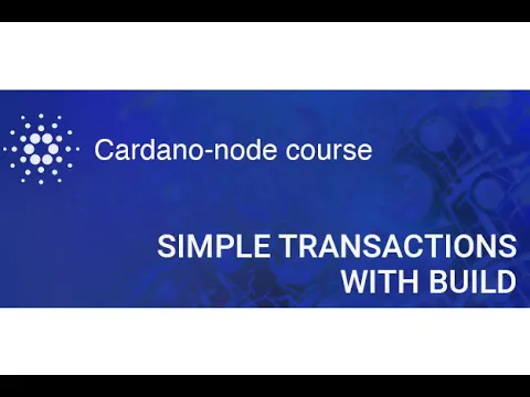 Node Course | Simple transaction with the "build" command