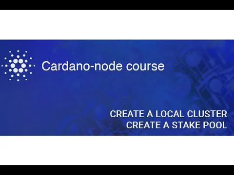 Node course | Creating a stake pool on the local cluster