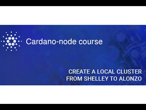 Node Course | Local cluster, from Shelley to Alonzo