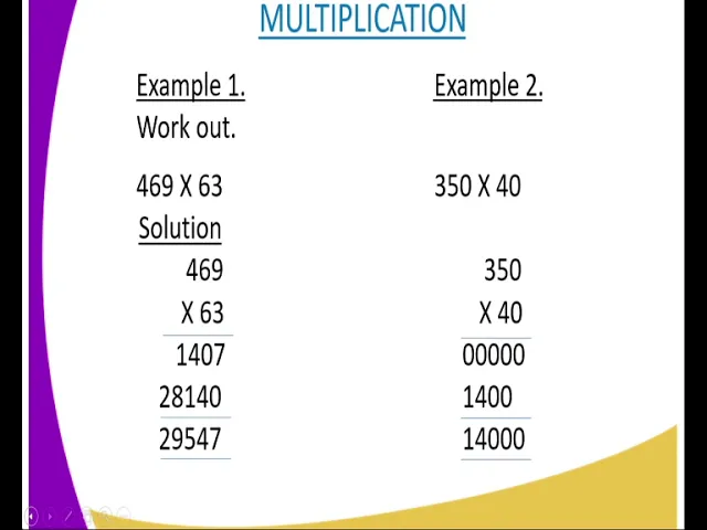 Mathe matics form 1 operation on whole numbers lesson 15