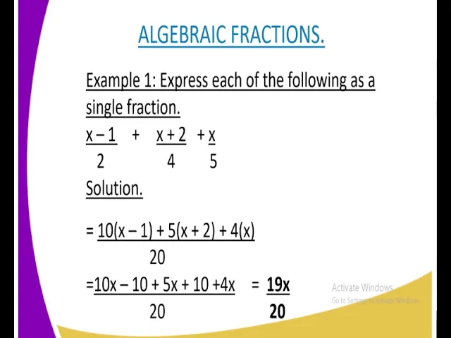 Mathematics form 1,Factorisation,lesson 23